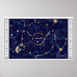 Affiche Carte de l'univers