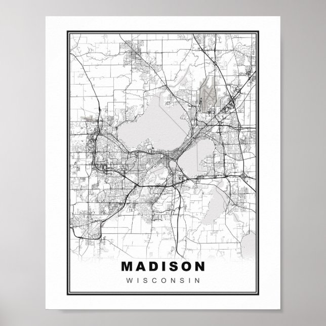 Affiche Carte de Madison (Devant)
