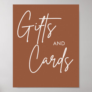 Affiche Carte de mariage Boho imprimable Signes cadeaux