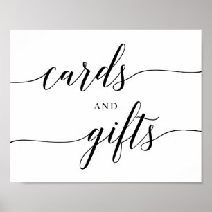 Affiche Carte de mariage élégante typographie Black v3