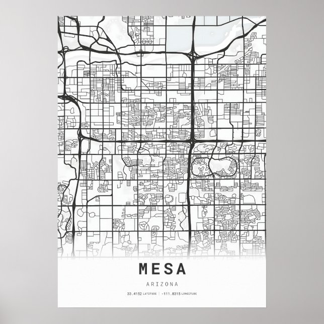 Affiche Carte de Mesa (Devant)
