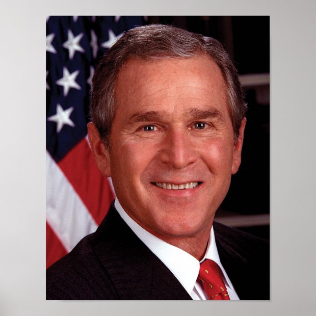 Affiche Carte de Noël du président américain George Bush (Devant)