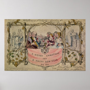 Affiche Carte de Noël, exemple de Noël connu