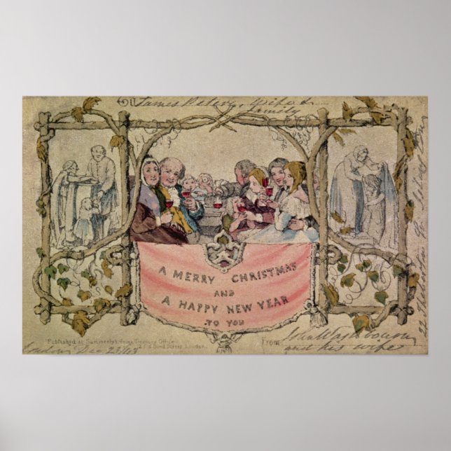 Affiche Carte de Noël, exemple de Noël connu (Devant)