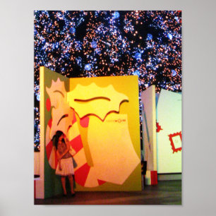 Affiche Carte de Noël géante en Bangkok, Thaïlande