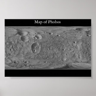 Affiche Carte de Phobos