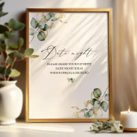 Carte de Recette de Signe pour Baby Shower avec de