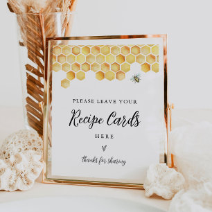 Affiche Carte de recettes CALLA Bee - Laisser votre recett