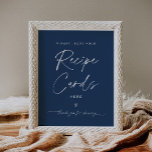 Affiche Carte de recettes NEVE Navy - Laisser votre recett<br><div class="desc">La collection Neve utilise une couleur marine riche qui mêle parfaitement sophistication propre et modernité. Il est conçu avec une police de caractères moderne qui respire le style et l'élégance. Chaque produit de la collection est soigneusement conçu pour présenter un look à la fois intemporel et tendance.</div>