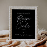 Affiche Carte de recettes NOIR noir - Laissez votre recett<br><div class="desc">La collection NOIR présente une couleur noire classique et une police de script de calligraphie moderne étonnante, créant un look à la fois élégant et sophistiqué. Cette collection est parfaite pour les couples qui veulent créer une atmosphère intemporelle et classique pour leur événement spécial. Le jeu de couleurs noir audacieux...</div>