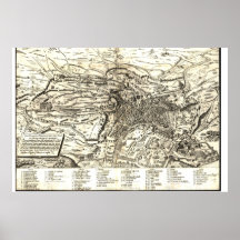 Carte de Rome pendant la Renaissance
