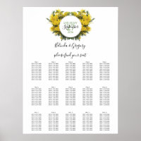 Carte de siège Mariage Rustique Wattle Acacia