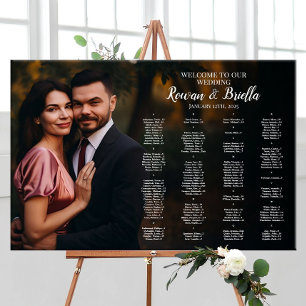 Affiche Carte de sièges mariage avec photo trouvez votre s