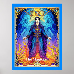 Affiche Carte de Tarot Le Magicien