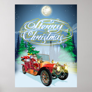 Affiche Carte de voeux de Noël