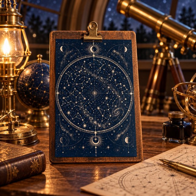 Affiche Carte des étoiles Art Print (4 x 6 inch unframed semi-gloss print. Flat printed artwork. Styled scene; props not included.)