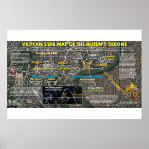 Affiche Carte des étoiles du Vatican