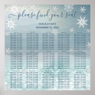 Affiche Carte des places du pays des merveilles d'hiver mo