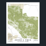Affiche Carte des rues du parc national Joshua Tree<br><div class="desc">Carte des rues du parc national Joshua Tree</div>