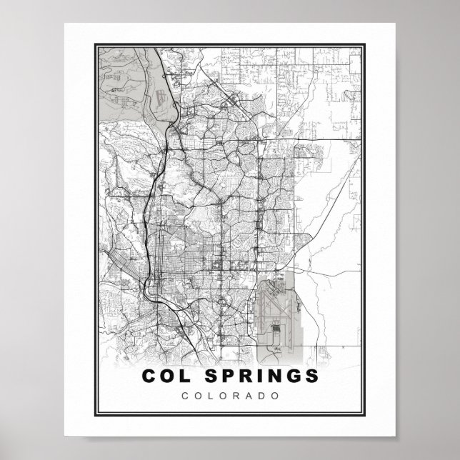 Affiche Carte des sources du Colorado (Devant)