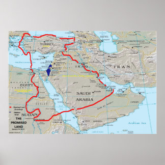 Affiche Carte des terres promises