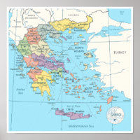 Carte détaillée de la Grèce