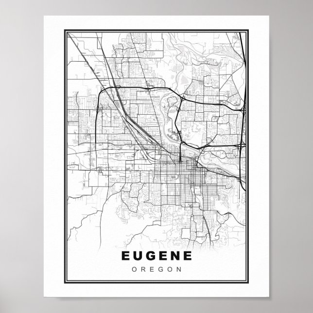 Affiche Carte d'Eugene (Devant)