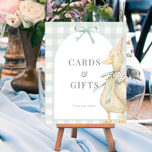 Affiche Carte d'oie Silencieuse Cadeaux Tablette Signale P