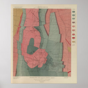 Affiche Carte du district minier du parc Tourtelotte