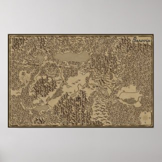 Affiche Carte du document du joueur de Barovia (Malédictio