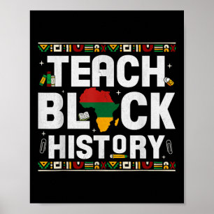 Affiche Carte du Mois de l'Histoire Noire Enseigner Fierté