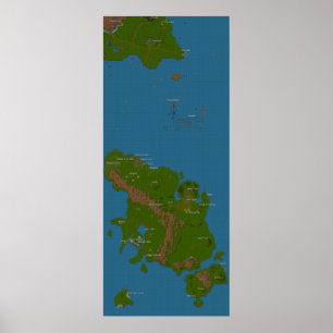 Affiche Carte du monde