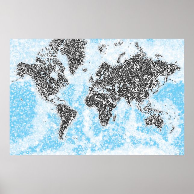 Affiche Carte du monde (Devant)