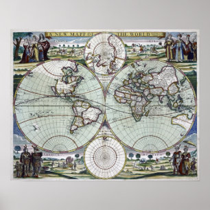 Affiche Carte du monde