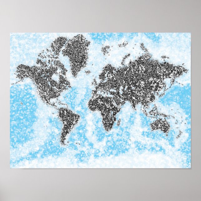 Affiche Carte du monde (Devant)