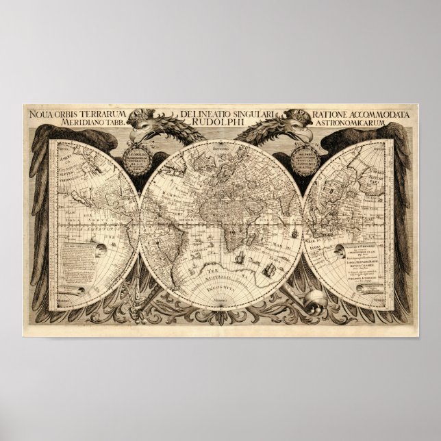Affiche Carte du monde antique par Philipp Eckebrecht - 16 (Devant)