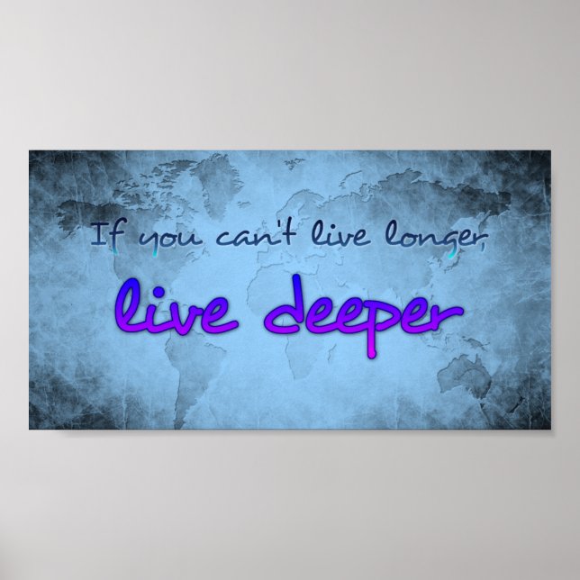 Affiche Carte du monde avec devis (Devant)