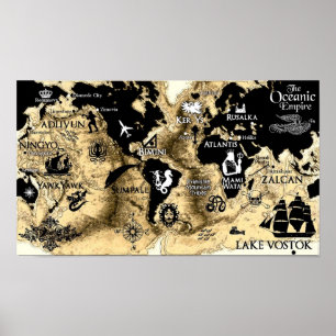 Affiche Carte du monde de la Série du souffle sacré