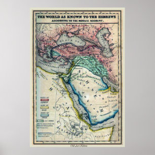 Affiche Carte du monde de Noé