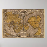 carte du monde vintage. Ancienne cartographie rétr