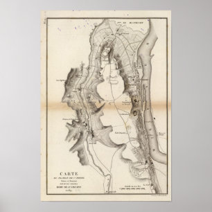 Affiche Carte du Plateau Saint-Pierre Atlas