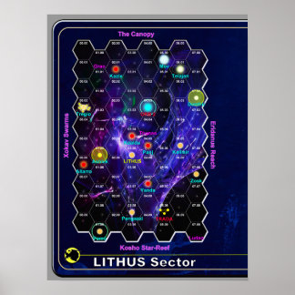 Affiche Carte du secteur Lithus