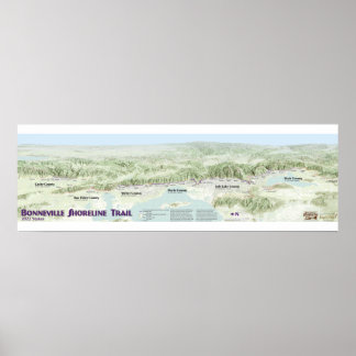 Affiche Carte du sentier riverain de Bonneville