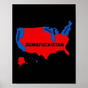 Affiche Carte Électorale 2024 Etats-Unis D'Amérique Dumbfo