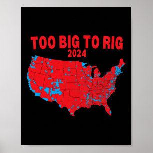 Affiche Carte électorale 2024 Trump 312 Carte électorale r