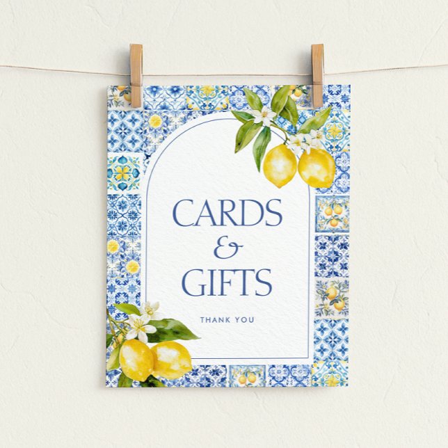Affiche Carte et cadeaux pour baby shower sur le thème des (Créateur téléchargé)