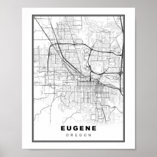 Affiche Carte Eugene
