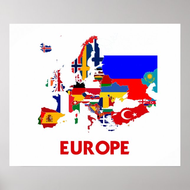 AFFICHE CARTE EUROPE (Devant)