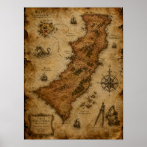 Carte Fantastique Antique — Karnor et Draegar