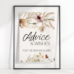 Affiche Carte florale botanique vintage miniature et panne